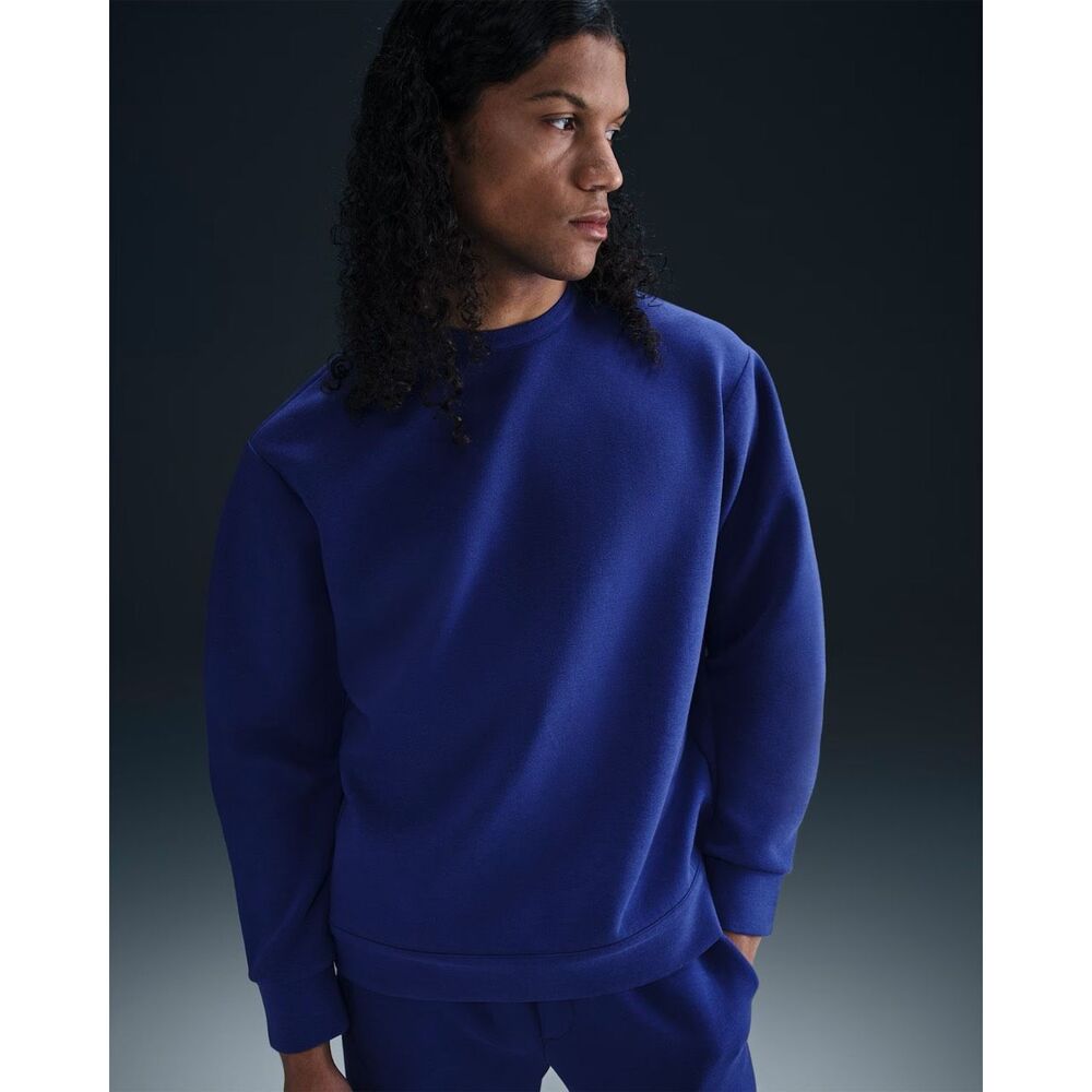 Nike 24.7 ImpossiblySoft Dri-FIT Crewneck Pullover Sweater Deep Royal Blue Small